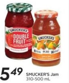 Sobeys SMUCKER'S Jam 310-500 mL offer