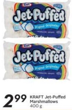 Sobeys KRAFT Jet-Puffed Marshmallows 400 g offer