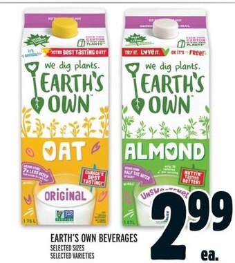 Metro EARTH'S OWN BEVERAGES offer