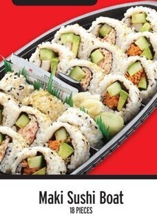 Metro Maki Sushi Boat 18 PIECES offer