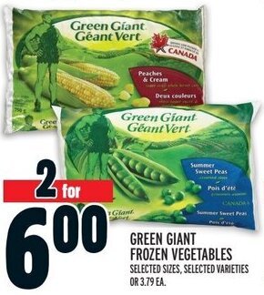 Metro GREEN GIANT FROZEN VEGETABLES offer
