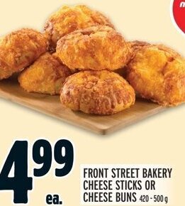 Metro FRONT STREET BAKERY CHEESE STICKS OR CHEESE BUNS offer