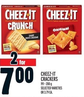 Metro CHEEZ-IT CRACKERS offer