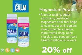 Metro Natural CALM Magnesium Powder offer