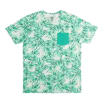 Giant Tiger Mountain ridge men's green tropical t-shirt with single chest pocket offer