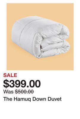 TSC Stores The hamuq down duvet offer