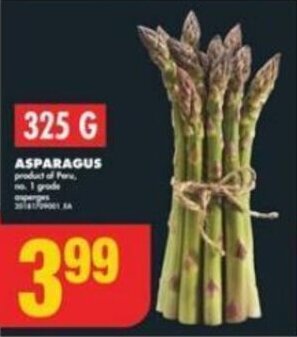 No Frills ASPARAGUS offer