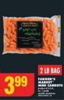 No Frills FARMER'S MARKET MINI CARROTS offer