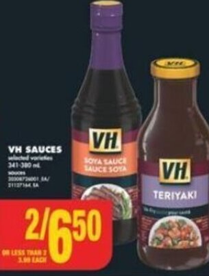 No Frills VH SAUCES offer