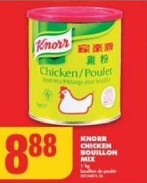 No Frills KNORR CHICKEN BOUILLON MIX 1KG offer