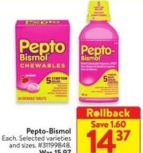 Walmart Pepto-Bismol offer