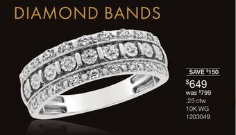 Charm Diamond Diamond bands offer
