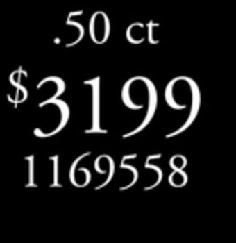 Charm Diamond Glacier fire 14k white gold 0.50ct ideal cut solitaire ring offer