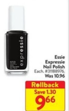 Walmart Essie Expressie Nail Polish offer