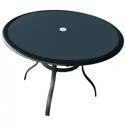 Best Buy Ravello my patio transitional outdoor round dining table - charcoal grey offer