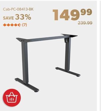 Shopper+ Height adjustable electric standing desk frame with 3-memory positions control panel - primecables offer