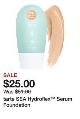 Sephora Tarte sea hydroflex serum foundation offer