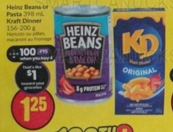 FreshCo Heinz Beans or Pasta Kraft Dinner offer