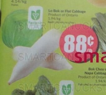 FreshCo Lo Bok or Flat Cabbage offer
