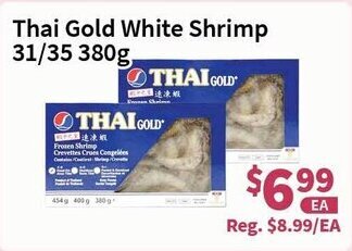 Blue Sky Supermarket Thai Gold White Shrimp 31/35 380g offer