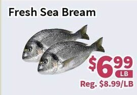 Blue Sky Supermarket Fresh Sea Bream offer