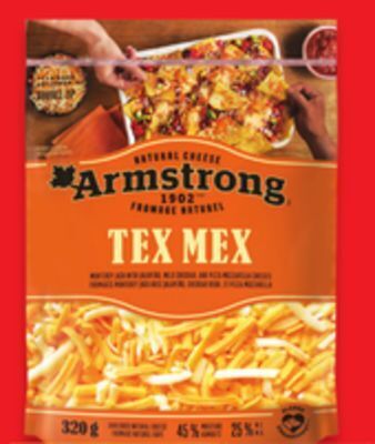 Walmart Armstrong cheese block 400 g or shreds 320 g offer