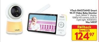 Walmart Vtech rm5754hd smart wi-fi video baby monitor offer