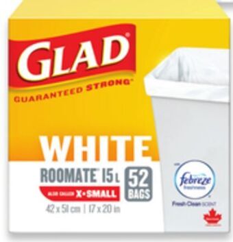 Walmart Glad white kitchen bags offer
