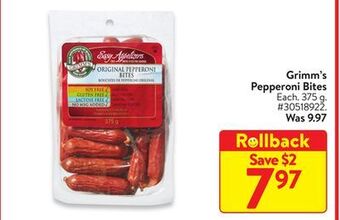 Walmart Grimm's pepperoni bites offer
