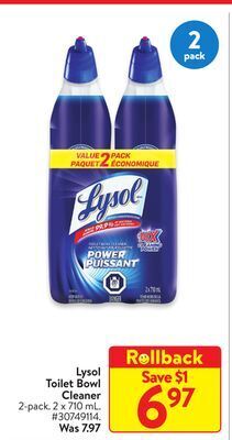 Walmart Lysol toilet bowl cleaner offer