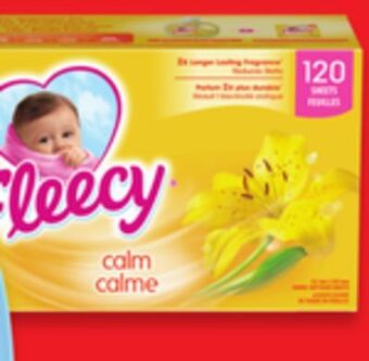 Walmart Fleecy dryer sheets 120s offer