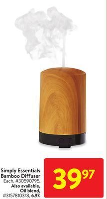 Walmart Simply essentials bamboo diffuser offer