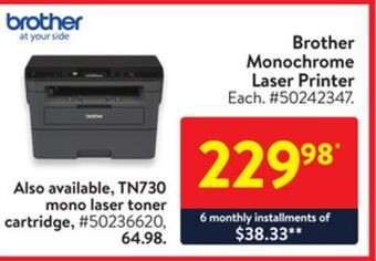 Walmart Brother monochrome laser printer offer