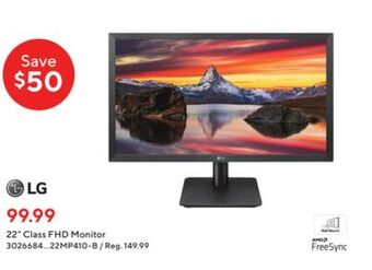 Staples Lg 22 class fhd monitor offer