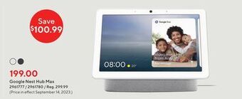 Staples Google nest hub max offer