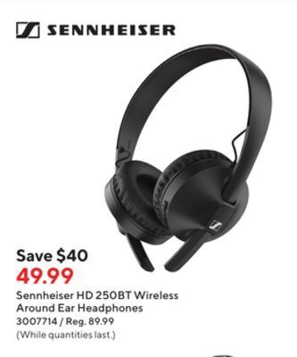 Staples Sennheiser hd 250bt wireless around ear headphones offer