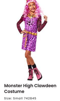 Toys R us Monster high clawdeen costume offer