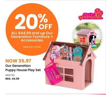 Toys R us Our generation puppy house play set offer