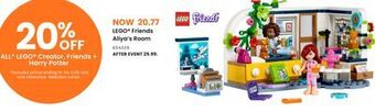Toys R us Lego friends aliya's room offer