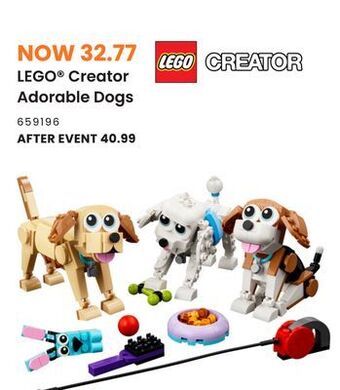 Toys R us Lego creator adorable dogs offer