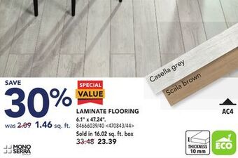 Lowe's Mono serra laminate flooring offer
