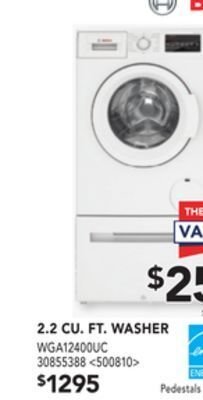 Lowe's Bosch 2.2 cu. ft. washer offer
