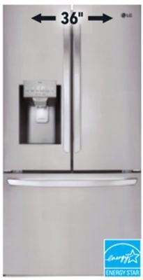 Lowe's Lg 28 cu. ft. refrigerator offer