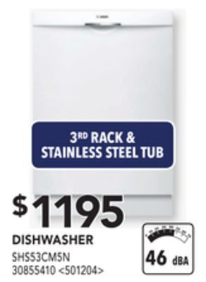 Lowe's Bosch dishwasher offer