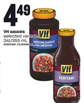 Loblaws Vh sauces, 341/355 ml offer