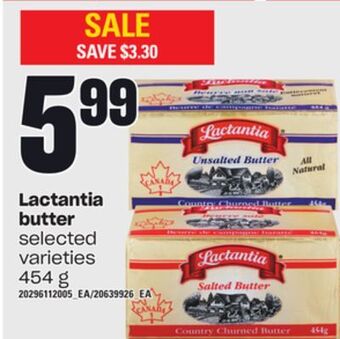 Loblaws Lactantia butter, 454 g offer