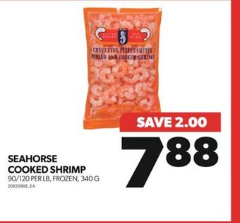 Real Canadian Superstore Seahorse cooked shrimp, 90/120 per lb, 340 g offer