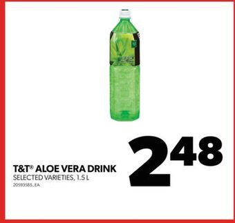 Real Canadian Superstore T&t aloe vera drink, 1.5 l offer