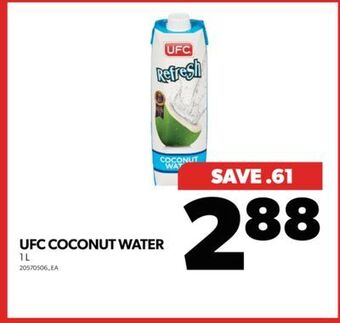 Real Canadian Superstore Ufc coconut water, 1 l offer