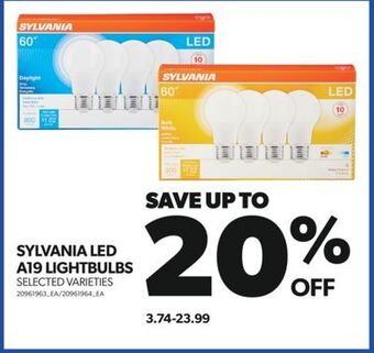 Real Canadian Superstore Sylvania led a19 lightbulbs offer